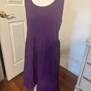 Speechless Purple Ruched Mini Sundress